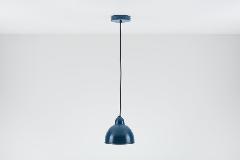 Joel Ceiling Pendant Lamp Shade Navy Blue Etsy