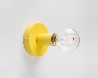 Ove Wall Mount Light Fixture Yellow