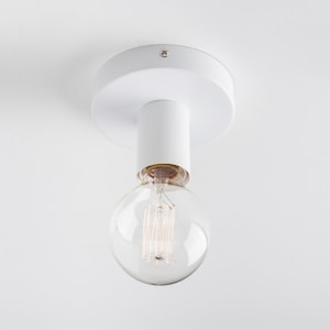 Ove Ceiling Mount Light Fixture White