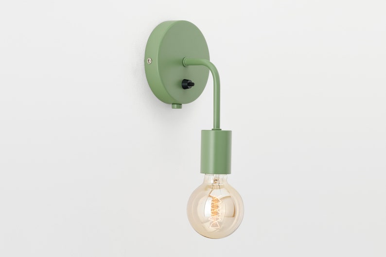 Loui Wall Sconce Green Plug-in On/Off Switch image 2