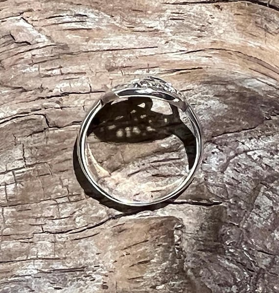 Openwork Twisted Tree Design Sterling Silver Ring… - image 8