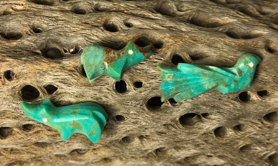 Native American Carved Turquoise Fetish Animal Pi… - image 2