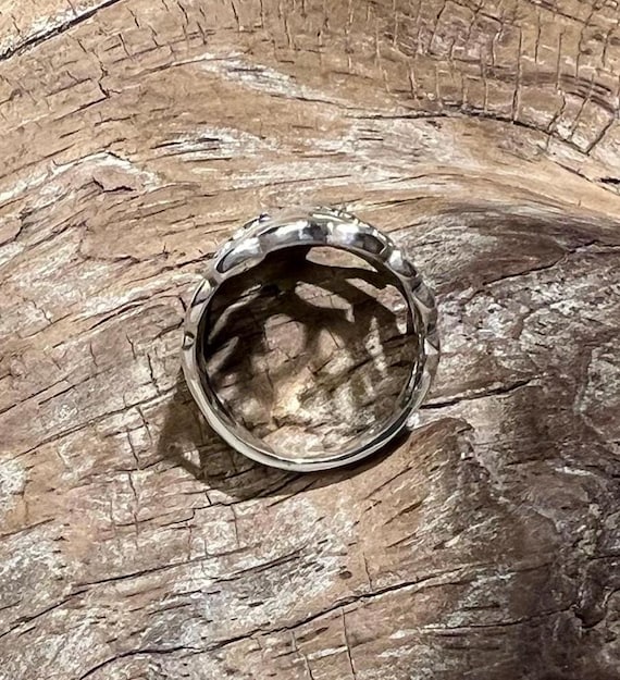 Openwork Tree Design Sterling Silver Ring - Size 6 - image 8