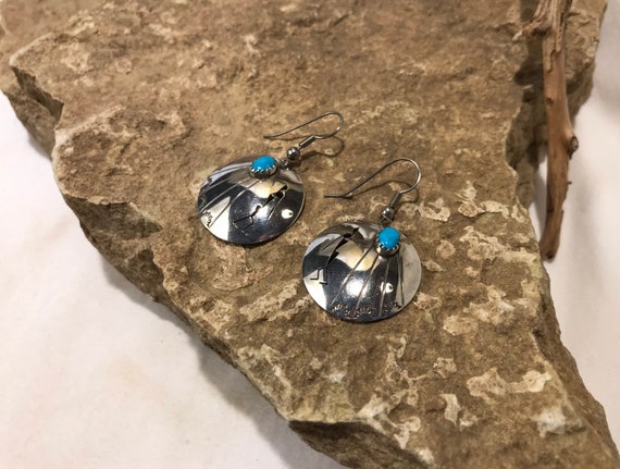 Native American Turquoise and Sterling Silver Kok… - image 7