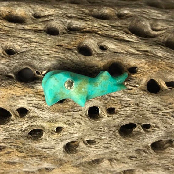 Native American Carved Turquoise Fetish Animal Pi… - image 8