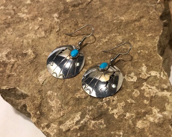 Native American Turquoise and Sterling Silver Kok… - image 6