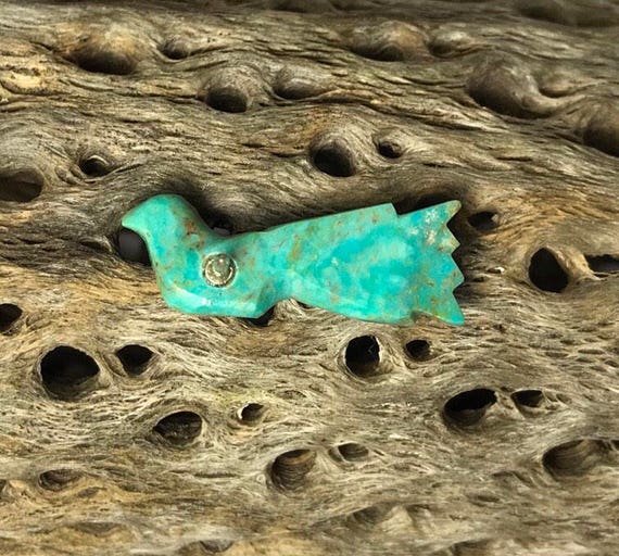Native American Carved Turquoise Fetish Animal Pi… - image 6