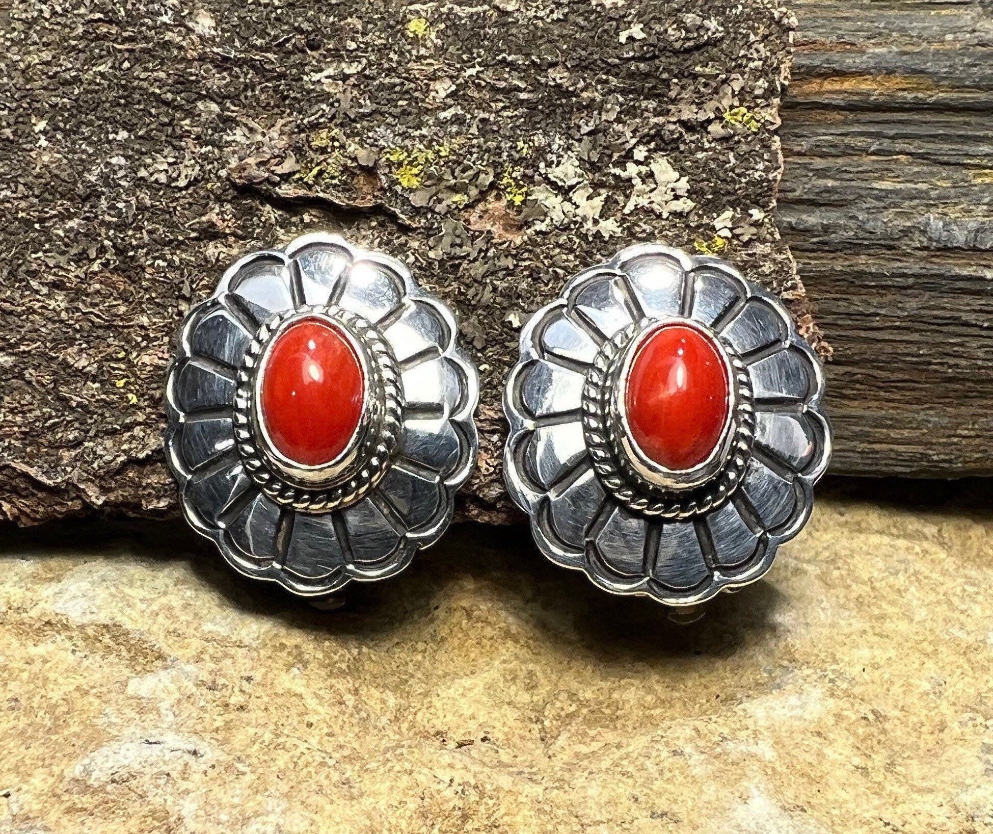 Red coral navajo jewelry sale