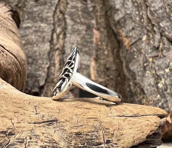 Openwork Twisted Tree Design Sterling Silver Ring… - image 6