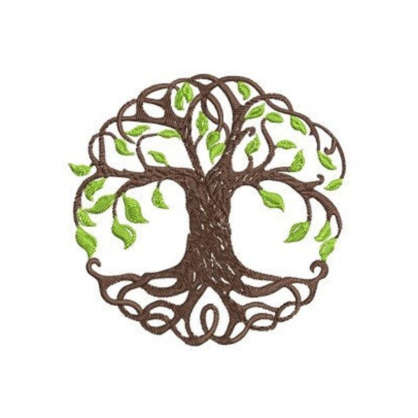 Tree of Life, 2 colour -  3 Sizes will fit 4x4 6x6 8x8 hoops these are Machine Embroidery Designs which are instant downloads