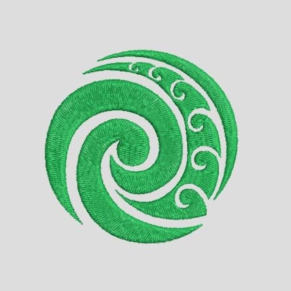 Koru Design 9 - 2 sizes will fit 2x2, 3x3 Hoop this is an Embroidery machine Design which is an instant download