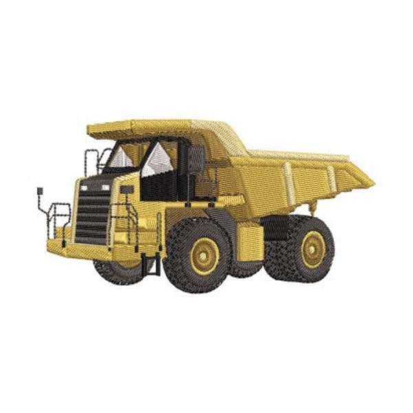 Dump Truck 2 sizes will fit 4x4 & 6x6 hoops these are machine embroidery design which is an instant download