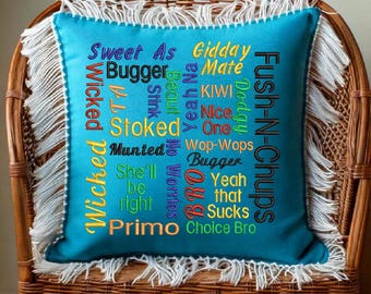 Kiwi Slang Words Machine Embroidery Hoop Design Instant Download ITH - 3 Sizes