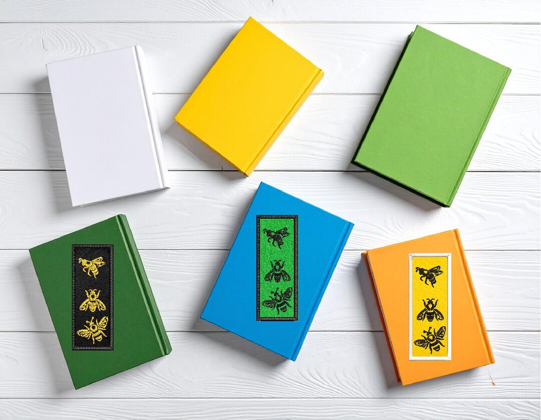 Bumble Bees Bookmark – Machine Embroidery Design (digital Download) - Etsy