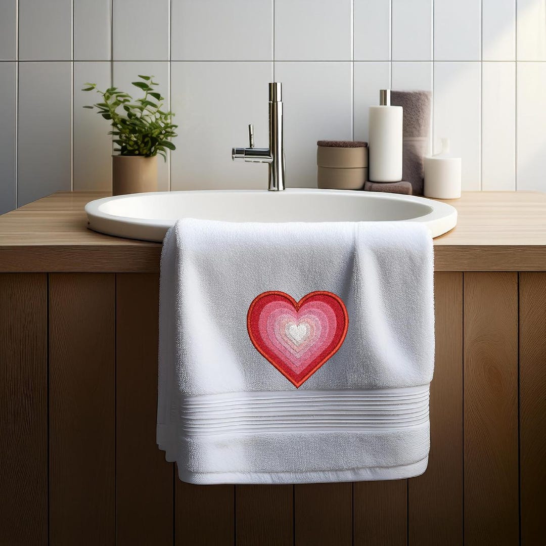 Rainbow Hearts 2 Designs Embroidery Machine Hoop Design - Instant ...