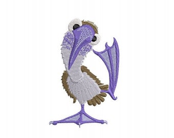 Blue Footed Booby Dancing will fit in a 4x4 Hoop this a Machine Embroidery design which is a “Instant Download zip file”