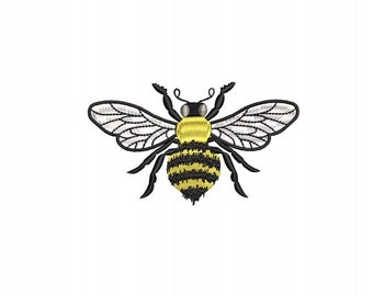 Belinda the  Bee  will fit 4x4 hoop this is a  Machine Embroidery design which is a “Instant Download” file