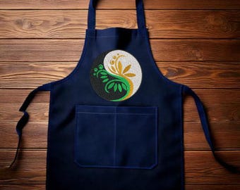 Diseño de aro de bordado espiritual del árbol Yin Yang - Descarga instantánea