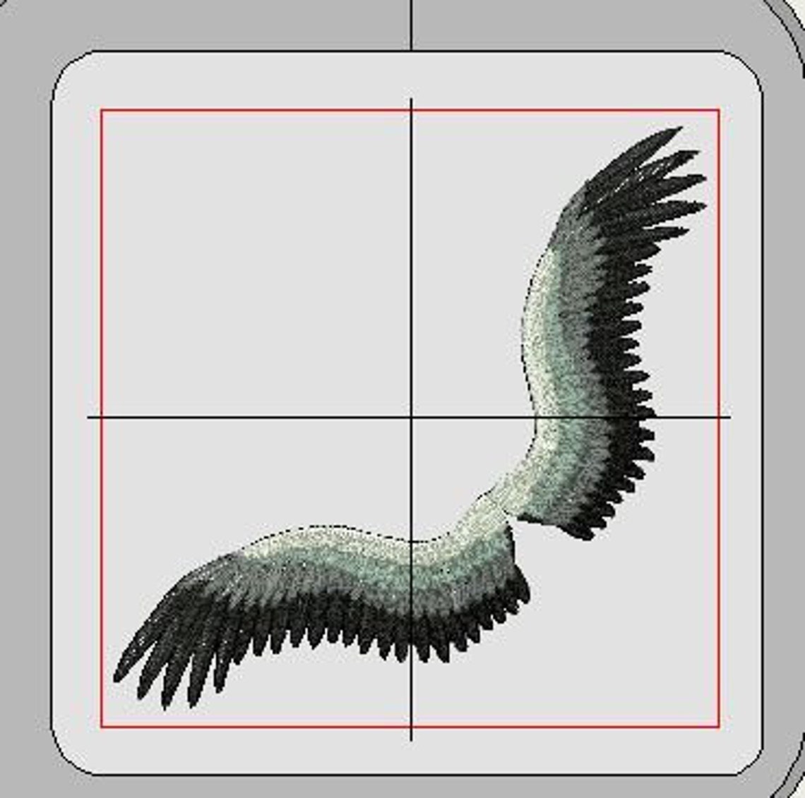 Wings Machine Embroidery Design Etsy