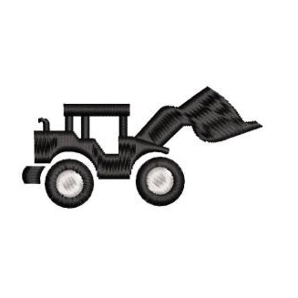 Loader, Dozer, Excavator All Separate files,  one colour will fit 4x4 hoop is a  Machine Embroidery design