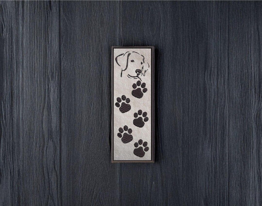 Labrador Bookmark Levi the Labrador Bookmark Stocking Filler - Machine Embroidery Hoop ...