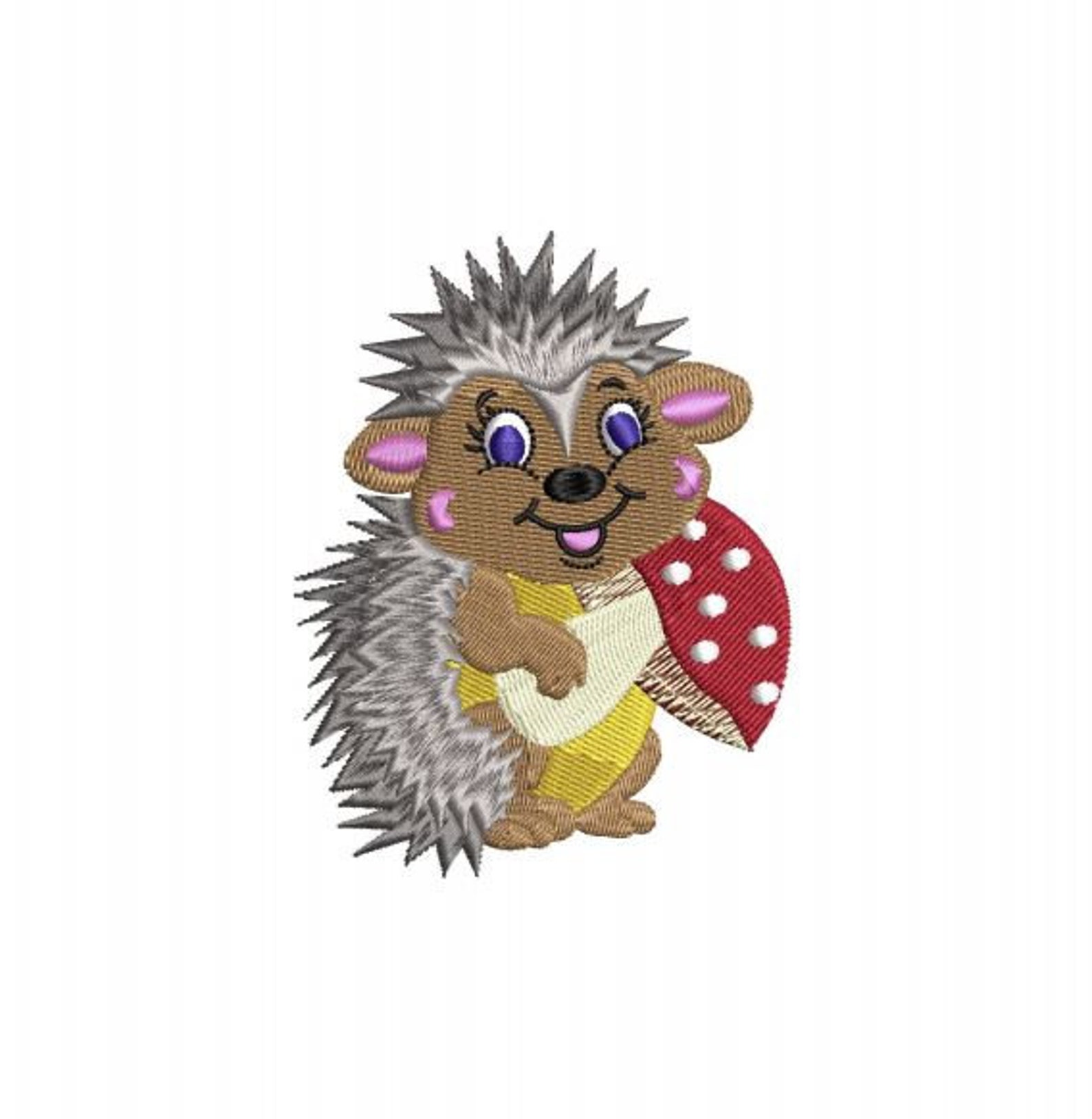 Harlow the Hedgehog is a Machine Embroidery Design Which is a Etsy