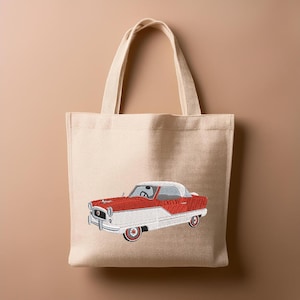 Nash Metropolitan Car 2 Styles - Left & Right hand drive  USA 3.73 x 5.39 / NZ 2.73 x 2.41 Inches Machine Embroidery design