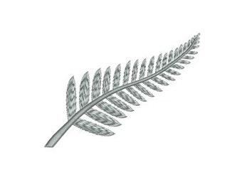 New Zealand silver Fern will fit 5x7 This is a Machine Embroidery Design which is an instant download