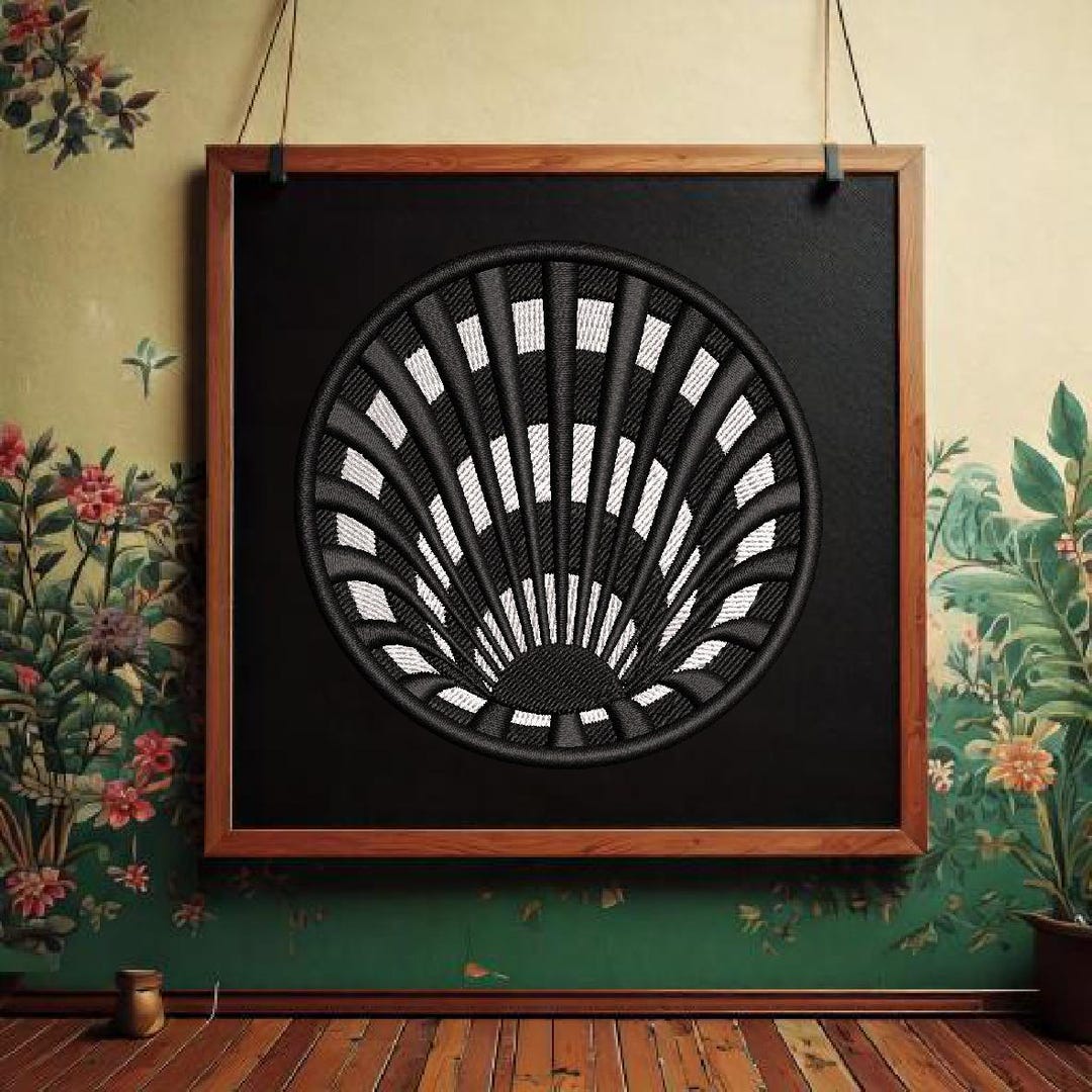 3D Hole Illusion Distorted Perception - Embroidery Machine Hoop Design ...