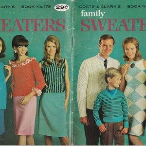 1960s Vintage Crochet and Knitting Patterns Book No 178