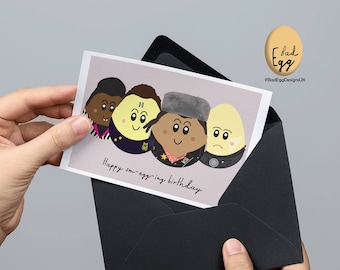 BadEgg "Happy Smegging Birthday!" - Red Dwarf Inspired TV Greetings Card by Bad Egg Designs UK