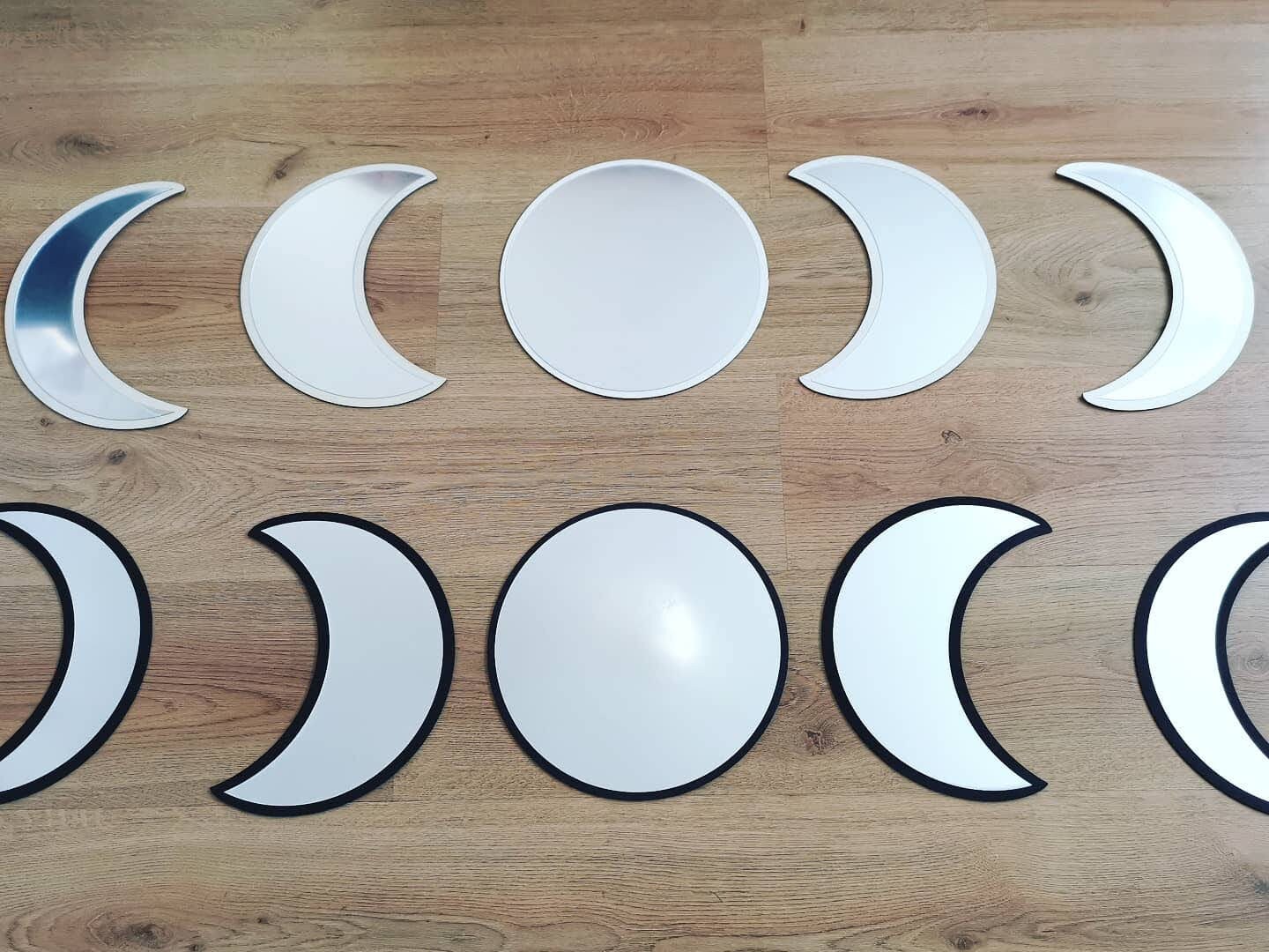 Moon Phase Mirror Moon Mirror Moon Phase Wall Mirrors Boho Etsy