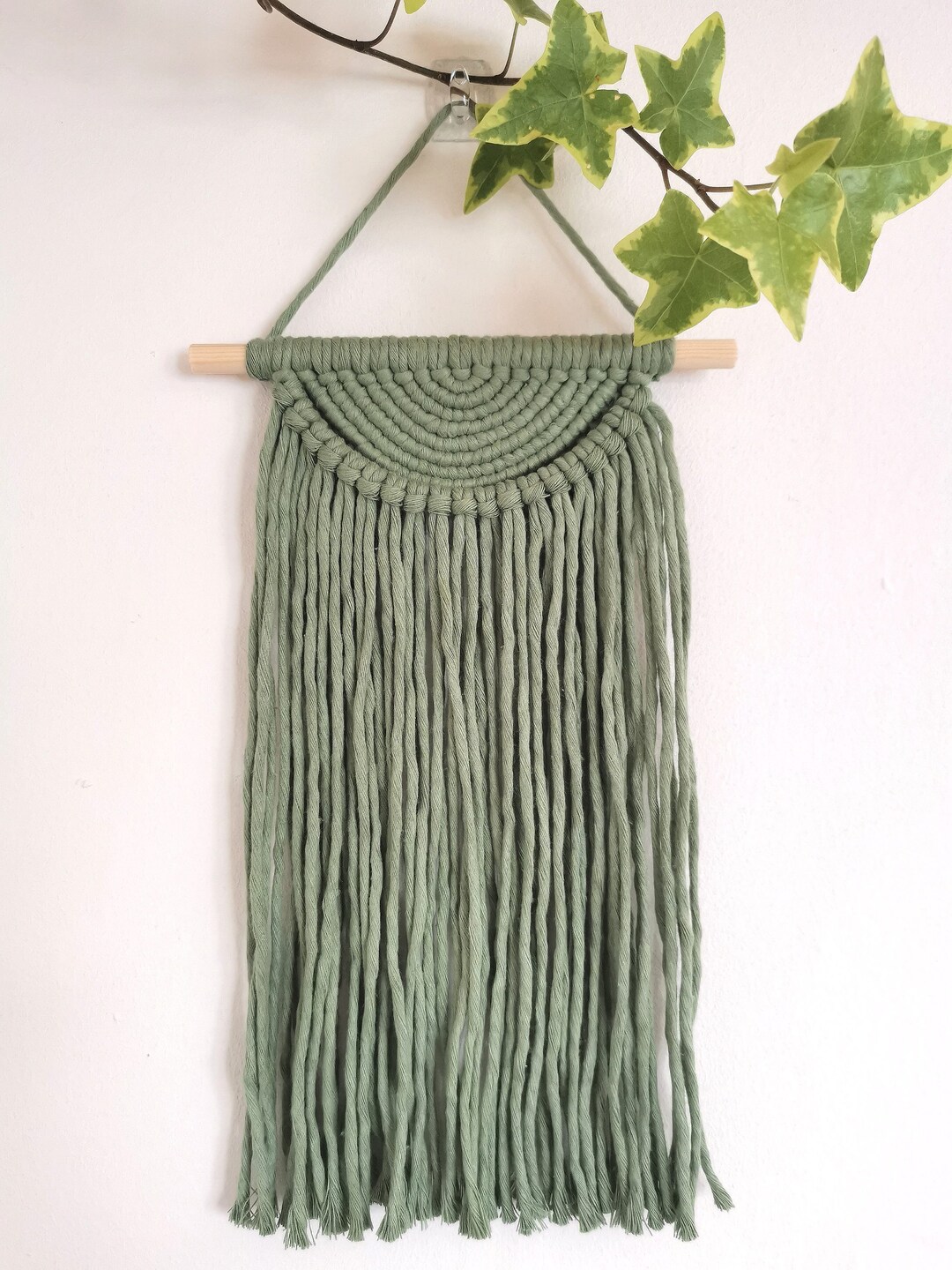 Sage Green Wall Hanging 42 Colour Options Macrame Wall Hanging Fibre