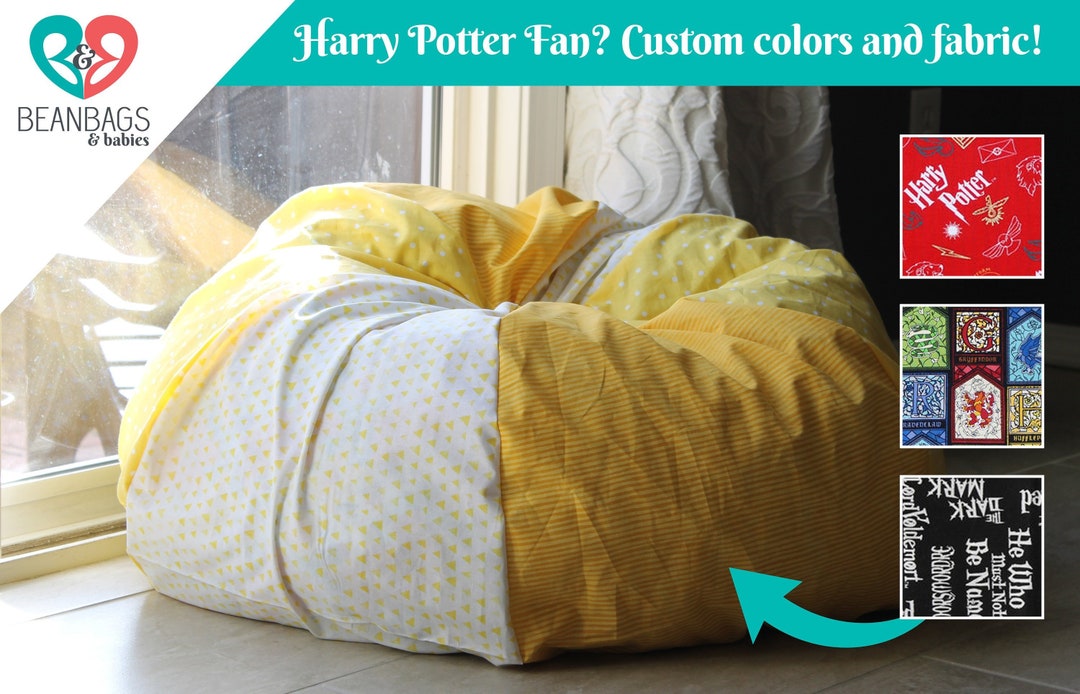 CUSTOM HARRY POTTER Gift. Bean Bag Chair Cover. Harry Potter Decor