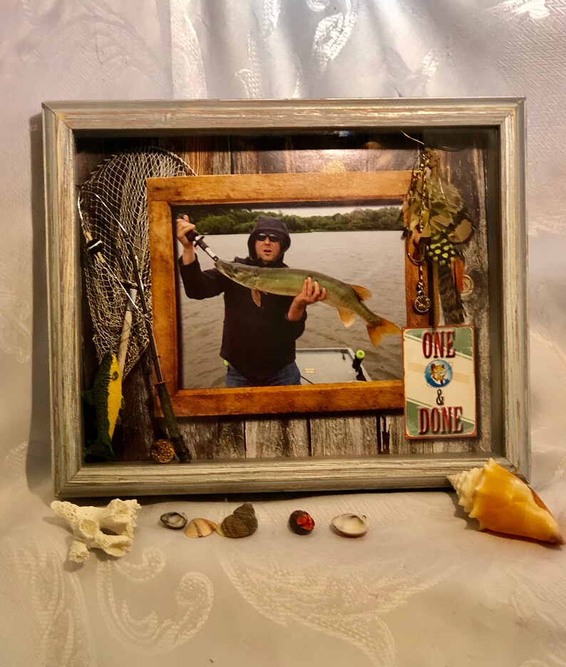 Fishing Shadow 8x10 Shadow BoxBoating gift Fishing Etsy