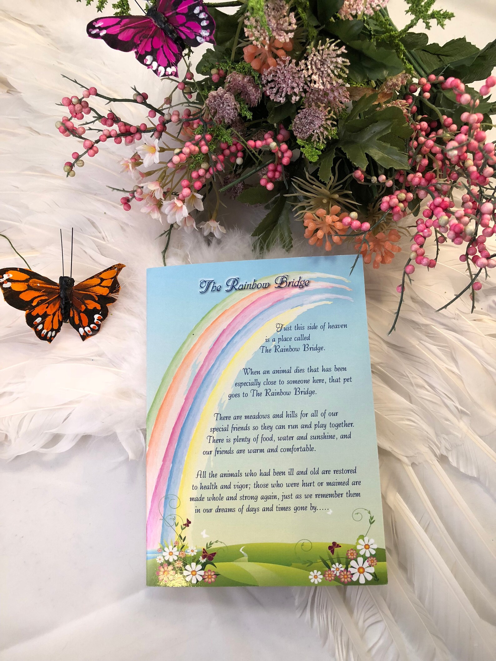 Rainbow Bridge CARDPersonalized and mailed Rainbow Bridge | Etsy