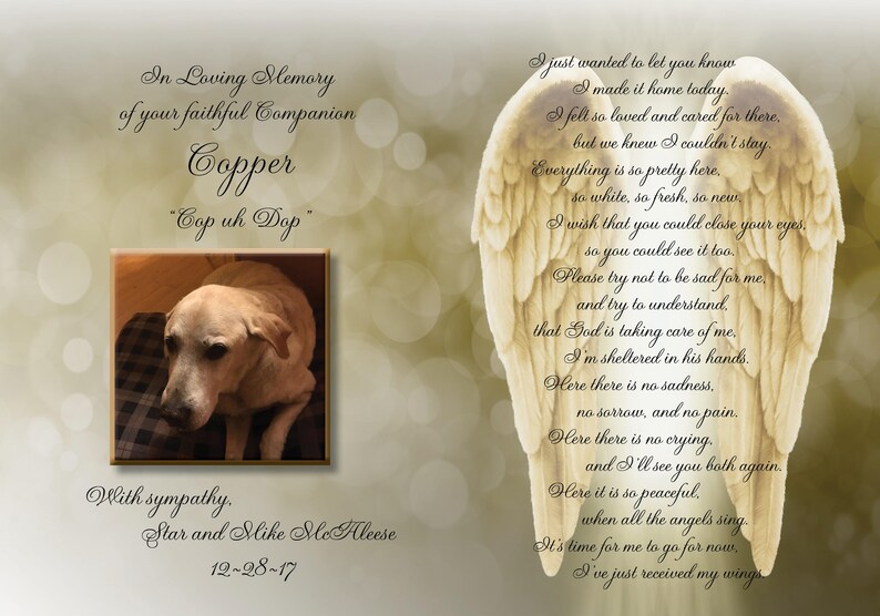 Pet Sympathy card Rainbow Bridge Poem Gates of Rainbow Bridge Rainbow Bridge dog OvertheRainbowUS Rainbow Bridge pet card
