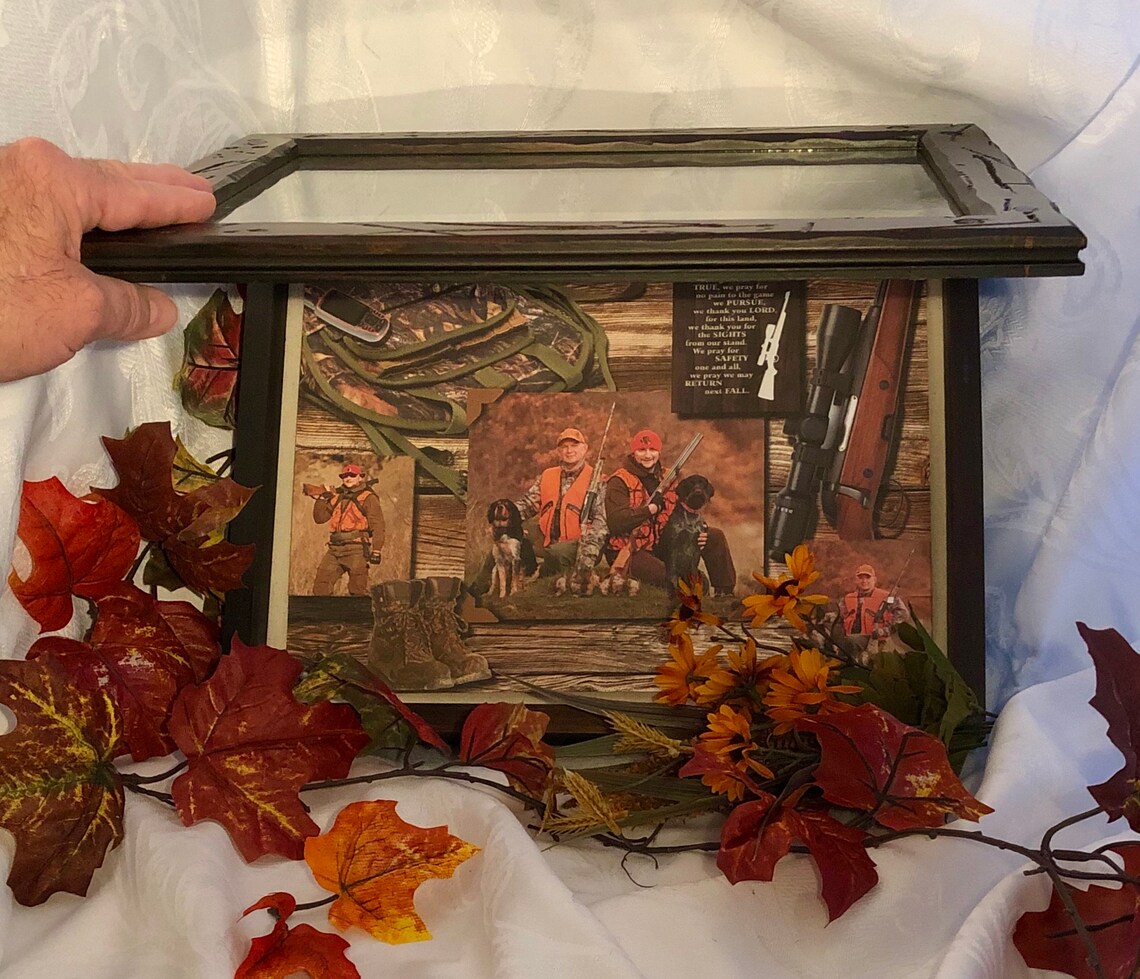 Hunting Dog Shadow Box Shadow Box for hunters Hunting Dog Etsy