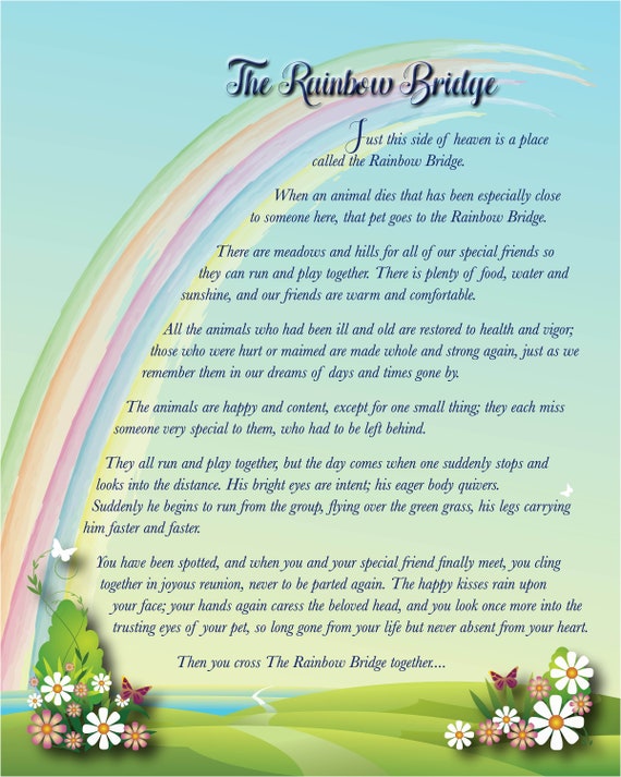 Rainbow Bridge 8x10 Digital Download Per Inquadratura Rainbow Etsy