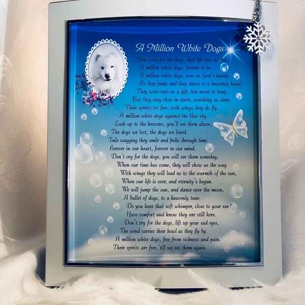 DIGITAL DOWNLOAD Rainbow Bridge, Sympathy poem white coated pets, Cats, Horses, Samoyed, Bichon, Pitbull, Maltese, Poodle, Lab, Westie