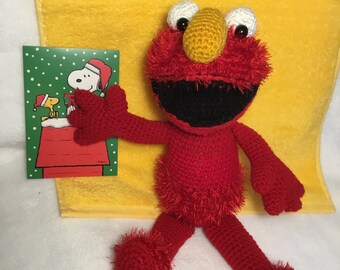 Handgemaakte gehaakte Elmo