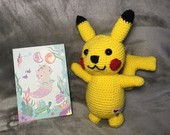 Handmade Crochet Pikachu toy doll