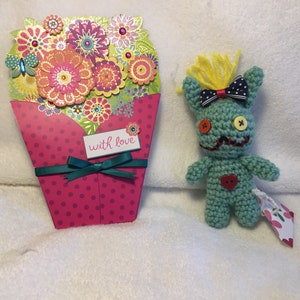 Handmade crochet Sweet Scrump bunny Lilo and Stitch soft toy cute gift