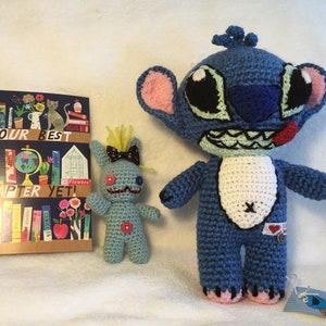Cute Stitch with his Sweet Scrump toy