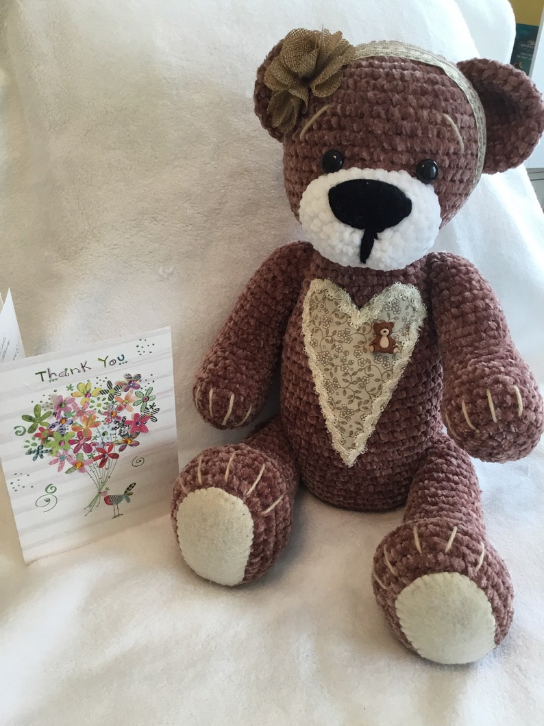 Crochet plush velvet Teddy Bear