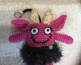 Llave de monstruo bonita de crochet hecha a mano. Gran regalo para cualquier ocasión.