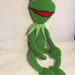 Handmade Crochet Kermit the Frog toy doll soft toy