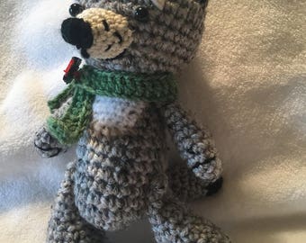 Lustiger Wolf gehäkelt
