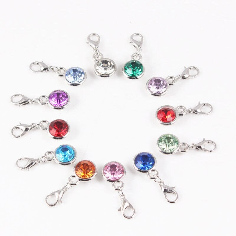 thumbnail image 2 of Clip-On September Birthstone Charm With Lobster Clasp - Dangling Charm For Bracelets 2 of 11