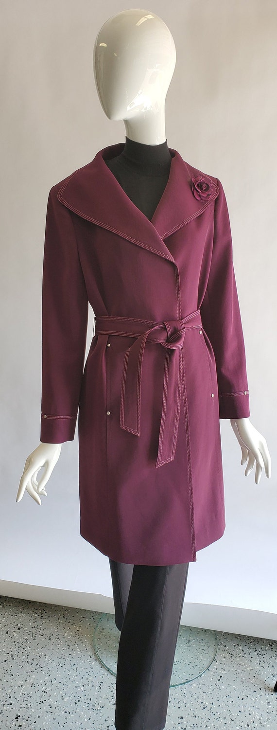 Burgandy wine coat